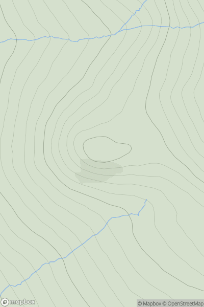 Thumbnail image for Meall nan Sac [Loch Vaich to Moray Firth] showing contour plot for surrounding peak